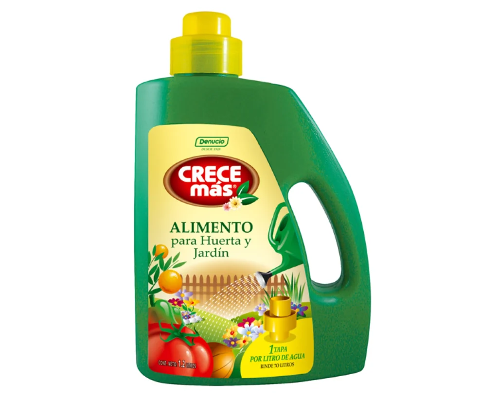 CRECE MÁS Alimento para Jardín y Huerta 1.2 lts